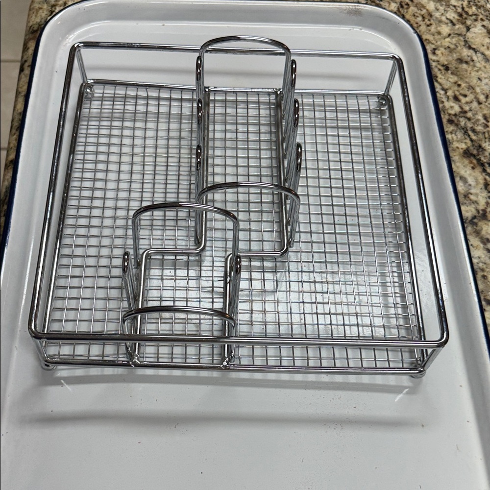 Stainless Steel Metal Flatware Rack Organizer - Picture 5 of 9